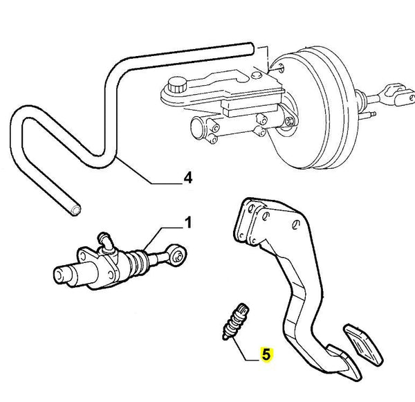 Clutch Pedal Return Spring - Ducato 2001-2006