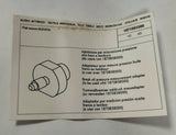 Tool - Oil Pressure Measurement Adapter - Ducato