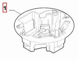 Spare Wheel Tool Container/Tray - Fiat Panda Hybrid