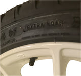 17" Ivory Alloy Wheel & Tyre Kit - 500 Abarth
