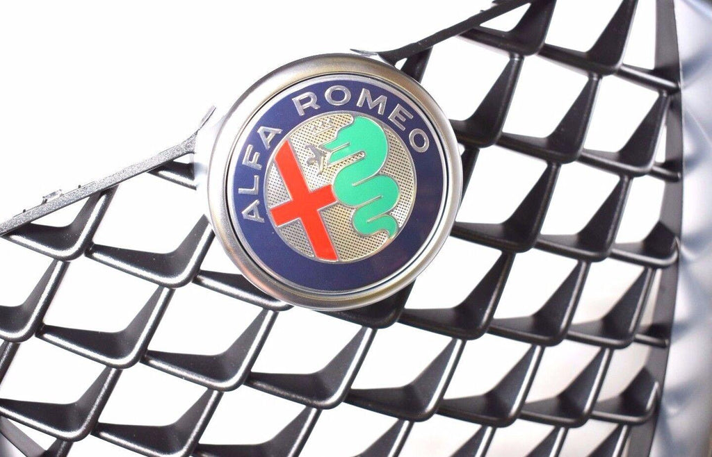 Radiator Grille & Badge, Satin Chrome - Alfa Romeo Giulia Base & Supper –  Partsworld-UK